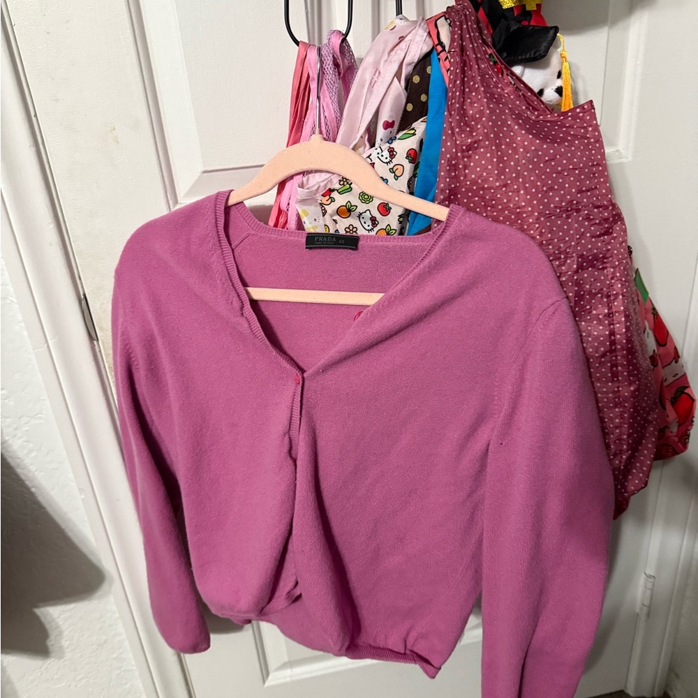 Prada Purple Cardigan